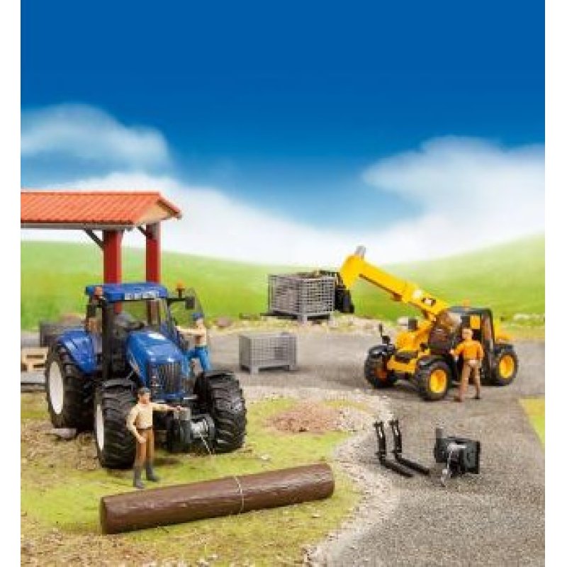 BRUDER Fourche avec Accessoires pour Manitou
