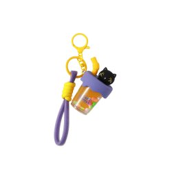iTotal - Bubble Tea keychain BLACK CAT (XL3076)