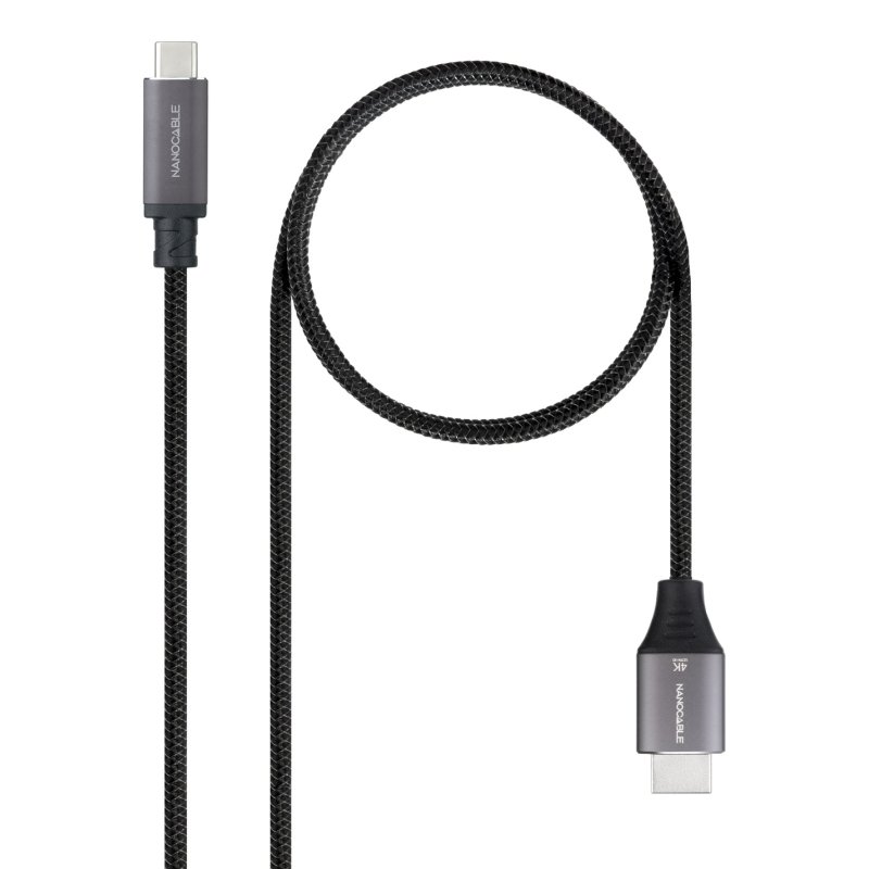 Cable Nanocable USB-C vers HDMI M/M 1.8m (Noir)