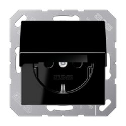 JUNG A 1520 BFKL SW prise de courant Type F Noir