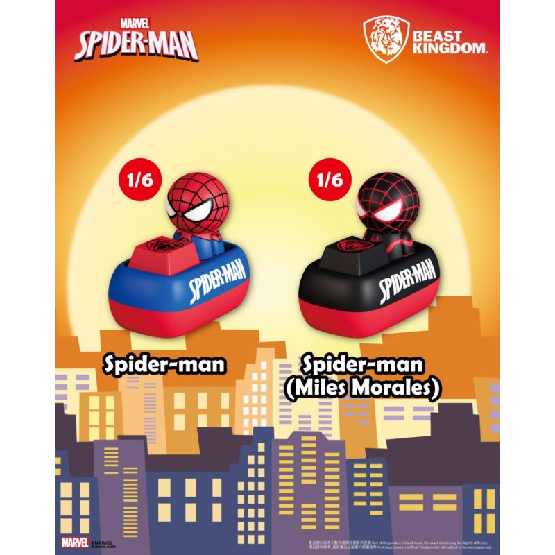 SPIDER MAN - Keycaps - Blind Box Figurine 5cm (6pcs)
