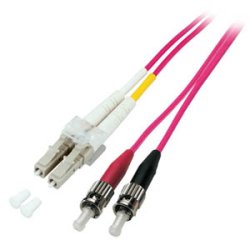 EFB Duplex Patchkabel LC-ST OM4 15m LSZH 2mm erikaviolett