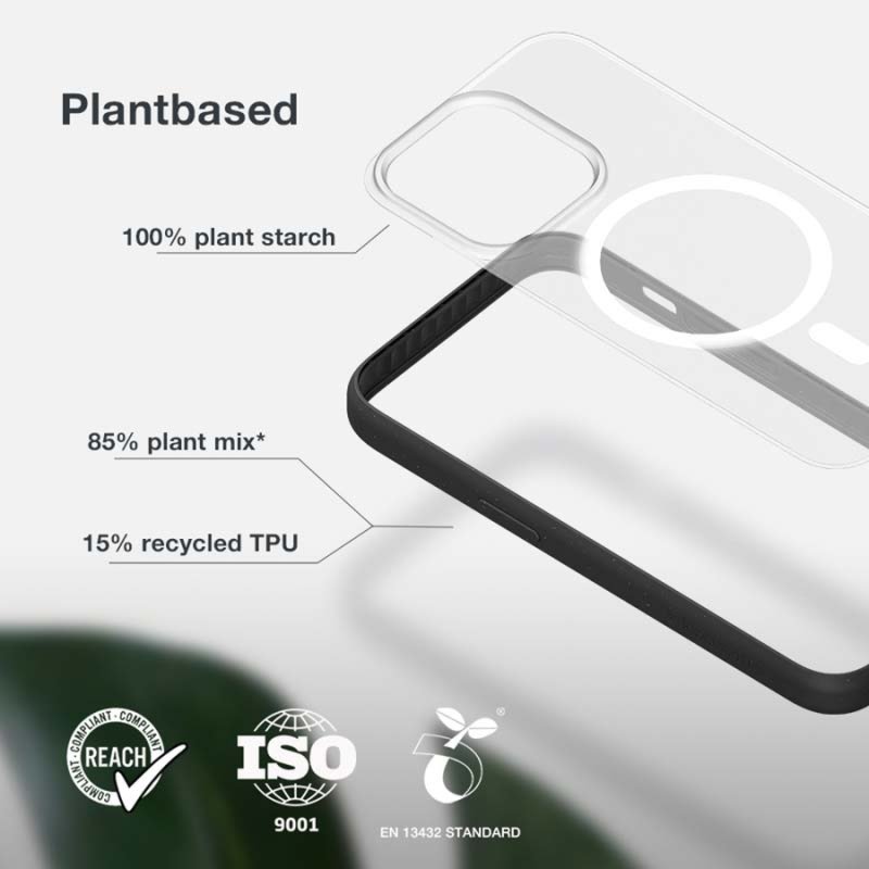 Woodcessories Clear Case MagSafe Black iPhone 14