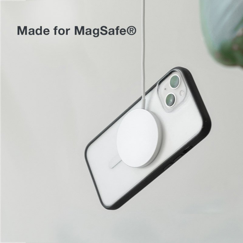 Woodcessories Clear Case MagSafe Black iPhone 14