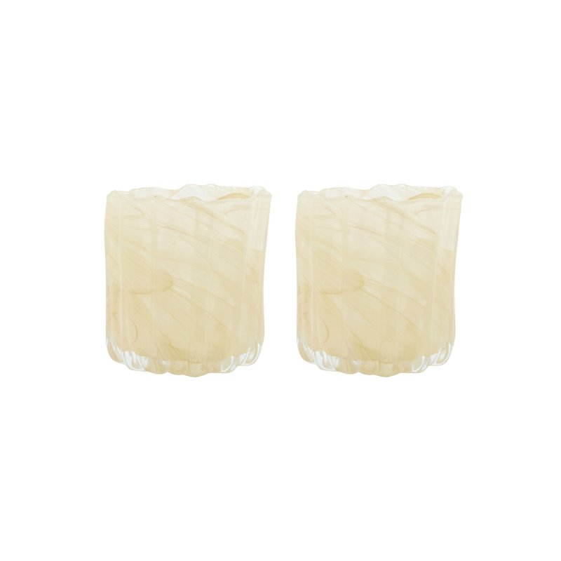 House Doctor - Tealight Holder HDCurl - Beige