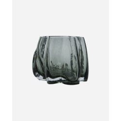 House Doctor - Curva Tealight Holder - Smoked Grey