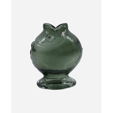 House Doctor - Fish Vase - H17.5 cm - Smoked Grey