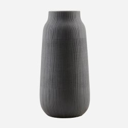 House Doctor - Groove Vase - H35 cm - Black