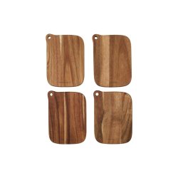 House Doctor - Eya Cutting Board - 13x18 cm - Set of 4
