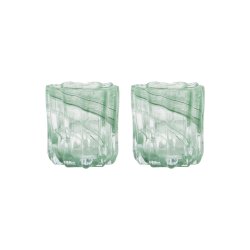 House Doctor - Tealight Holder HDCurl - Green - Dusty Green