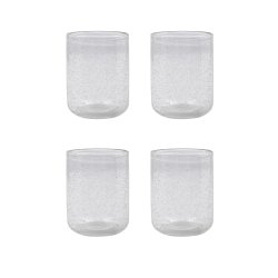 House Doctor - Rich Glass - H11 cm - Clear - Set of 4