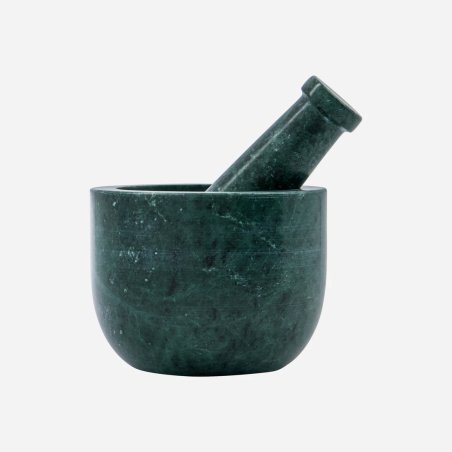 House Doctor - Arb Mortar with Pestle - Ø10 cm - Dark Green