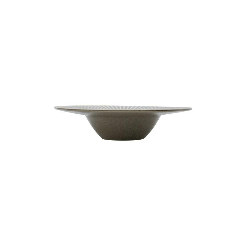 House Doctor - Pasta plate, HDPleat - Grey/Brown - h: 6 cm, dia: 26 cm