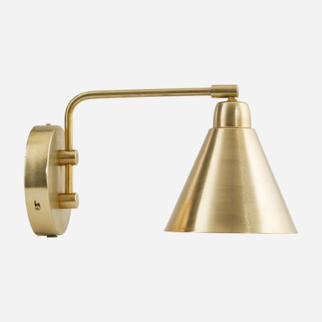 House Doctor - Wall lamp, HDGame - Brass - l: 30 cm, dia: 15.6 cm