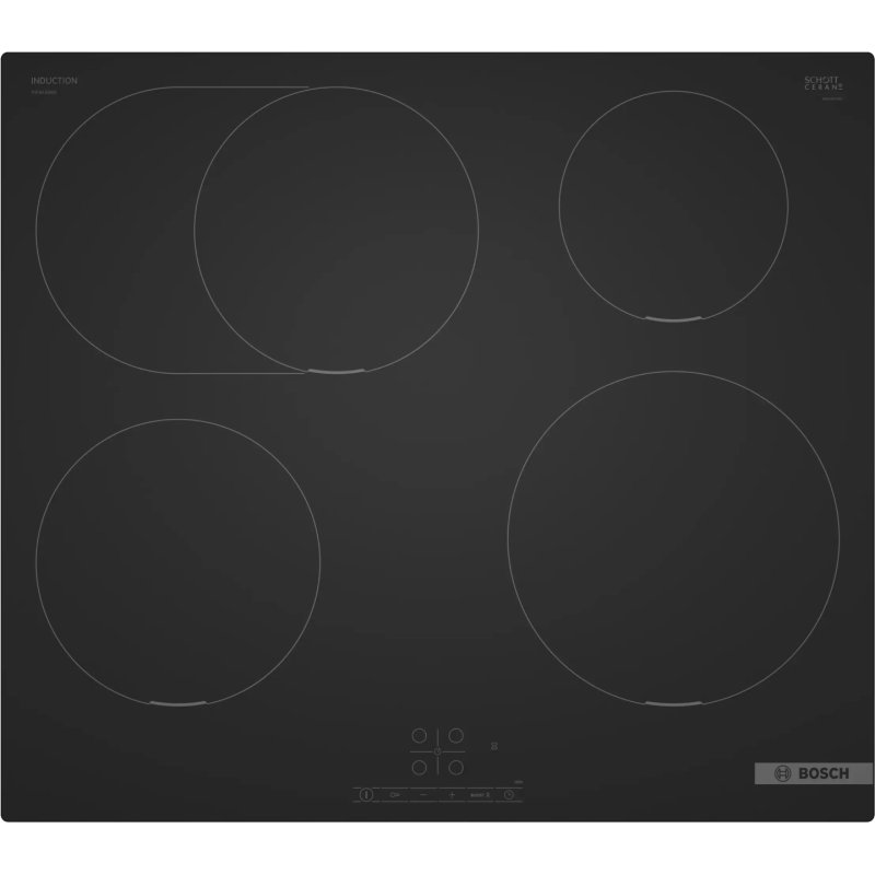 Bosch PIF61ABB5E hob Black Built-in 60 cm Zone induction hob 4 zone(s)