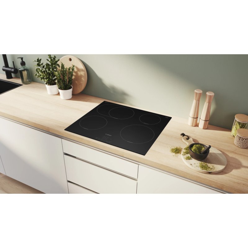 Bosch PIF61ABB5E plaque Noir Intégré 60 cm Plaque avec zone à induction 4 zone(s)