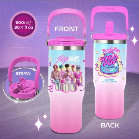 K-POP DEMON HUNTERS - Saja Boys - Gourde Isotherme 900ml
