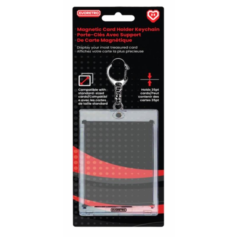 EVORETRO - Magnetic card holder keychain