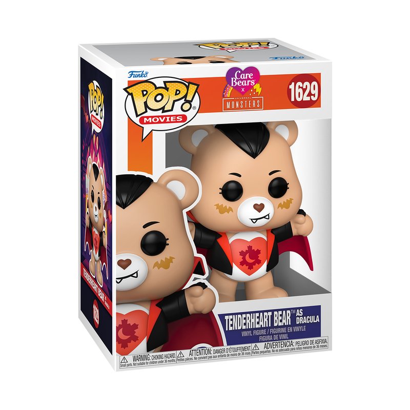 Bisounours x Universal Monsters POP! Vinyl figurine Tender Heart Bear as Dracula 9 cm