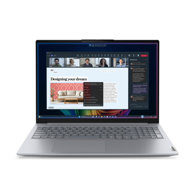 ThinkBook 16 G9 (21UR005WGE) (grau, Intel® Core? Ultra 7 355, Intel® Graphics, 32 GB DDR5, 512 GB (512 GB SSD),