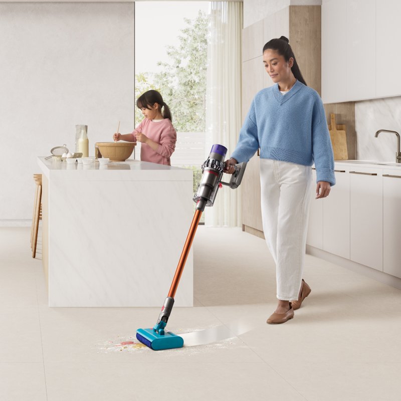 Dyson V10 Submarine 2-in-1 stick vacuum Battery Dry&wet Bagless 0.76 L Copper Grey