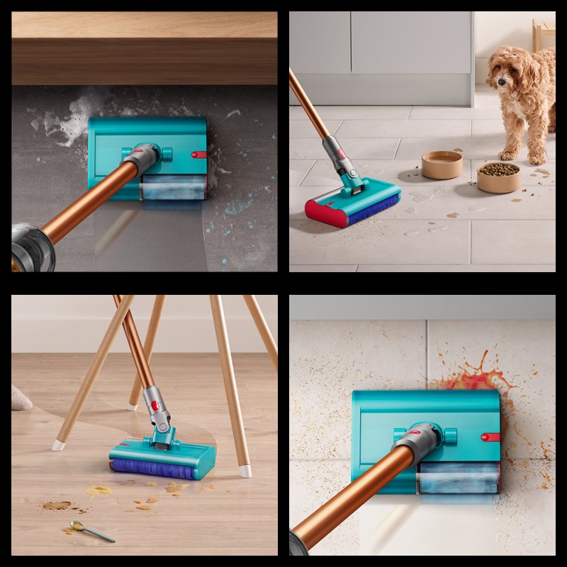 Dyson V10 Submarine 2-in-1 stick vacuum Battery Dry&wet Bagless 0.76 L Copper Grey