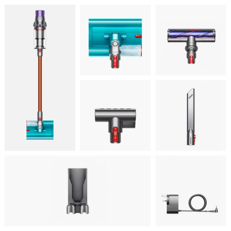 Dyson V10 Submarine 2-in-1 stick vacuum Battery Dry&wet Bagless 0.76 L Copper Grey
