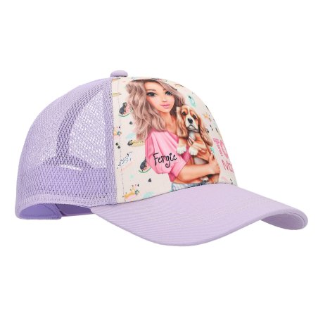 Topmodel - Printed Cap SUNNY DOG - Purple and Light Yellow