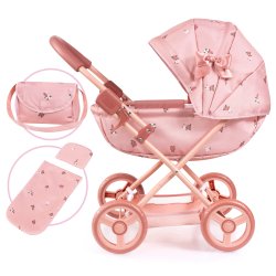 Bayer - Dolls Pram Cosy - Pink/Gold (12726AA)