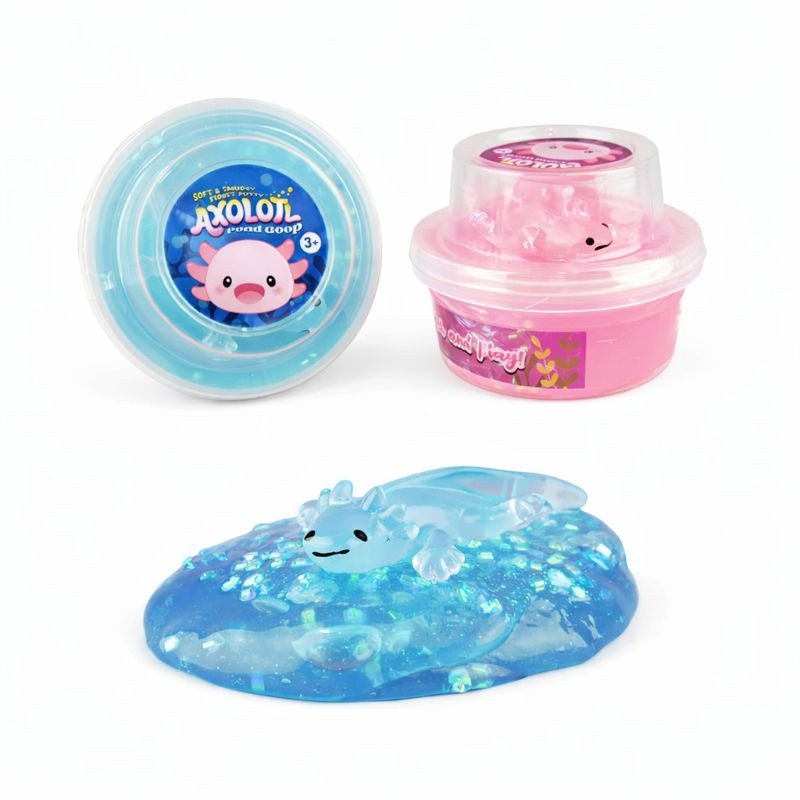 PUTTY CRYSTAL w AXOLOTL 1 psc. Assortet colors