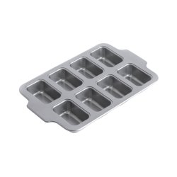 KitchenAid - Metal Bakeware Mini Rectangular Cake Pan - Silver