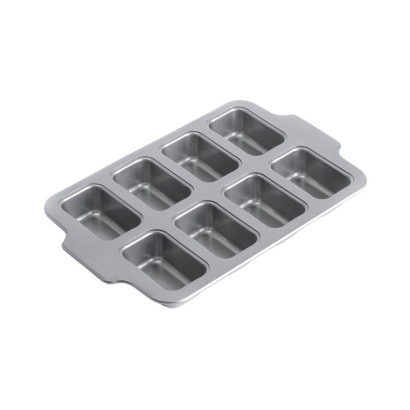 KitchenAid - Metal Bakeware Mini Rectangular Cake Pan - Silver
