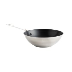 KitchenAid - Stainless Steel Sheet Wok - Silver - 28 cm