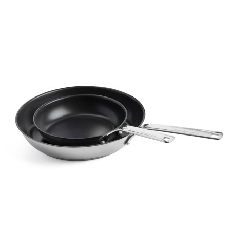 KitchenAid - Stainless Steel Sheet Frypan Set - Silver - 20 cm, 28 cm