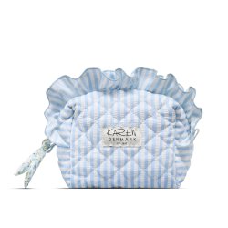 Karen - Small toiletry bag - Blue/White Stripes - Small
