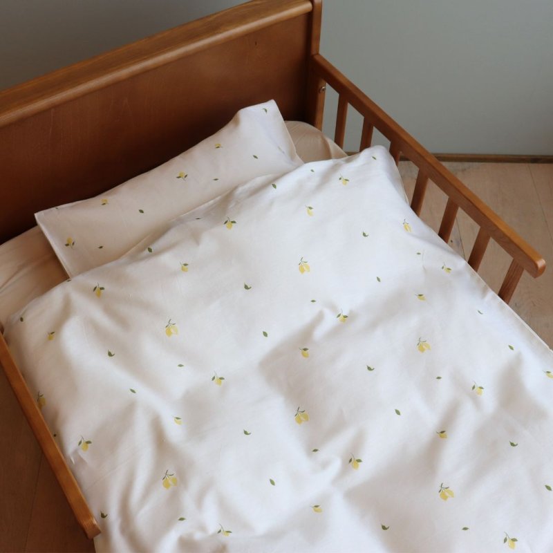 By Mats - Lemons Baby Bed Linen Set - 70x100 cm and 40x45 cm (MAT266)