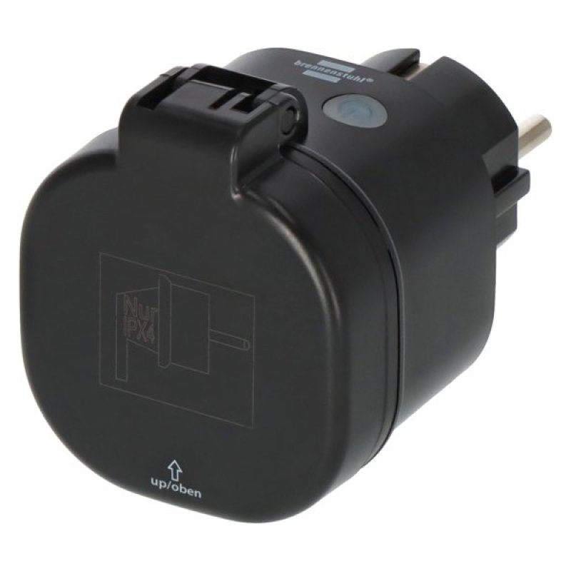 Connect WiFi Steckdose WA 3600 XS03 Outdoor (schwarz, Sprachsteuerung, Zeitschaltuhr, App)