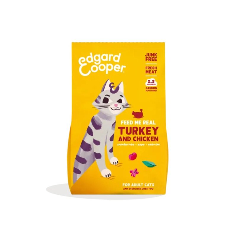 Edgard Cooper - Cat Adult Dryfood Turkey/Chicken - 325g