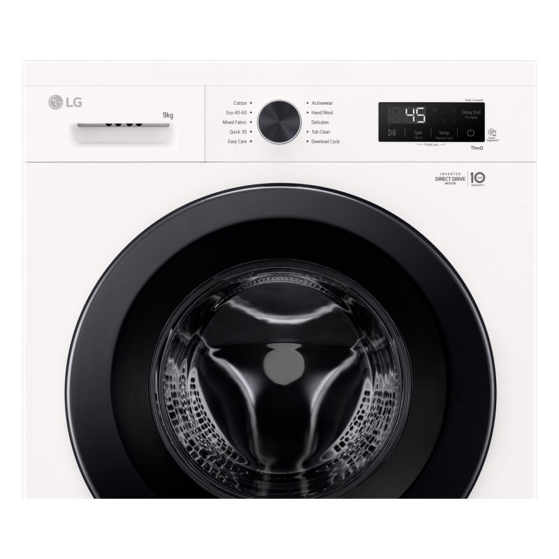 LG F4X1009NWK washing machine Front-load 9 kg 1310 RPM White