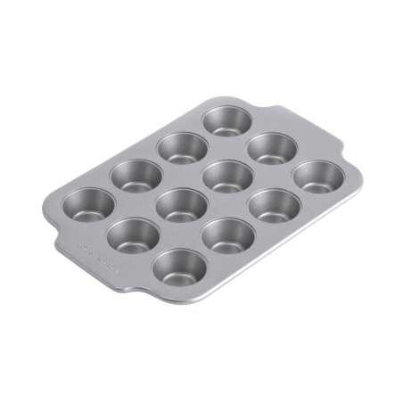 KitchenAid - Metal Bakeware Mini Round Cake Pan 12pcs - Silver