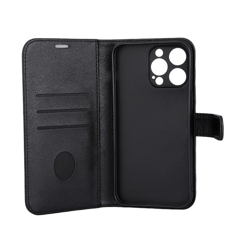 RadiCover - Radiation Protection Wallet Vegan Leather iPhone 15 PRO MAX Flipcover Black PU