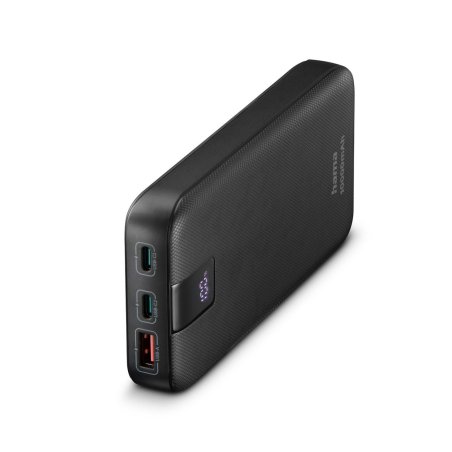 Hama 00201718 banque d'alimentation électrique Lithium Polymère (LiPo) 10000 mAh Anthracite