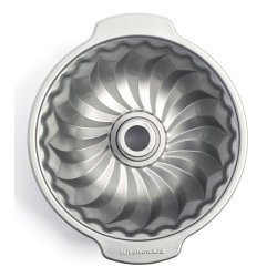 KitchenAid - Metal Bakeware Bundtpan - Silver - 24 cm
