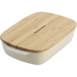 KitchenAid - Small Baker with Lid - Almond Cream