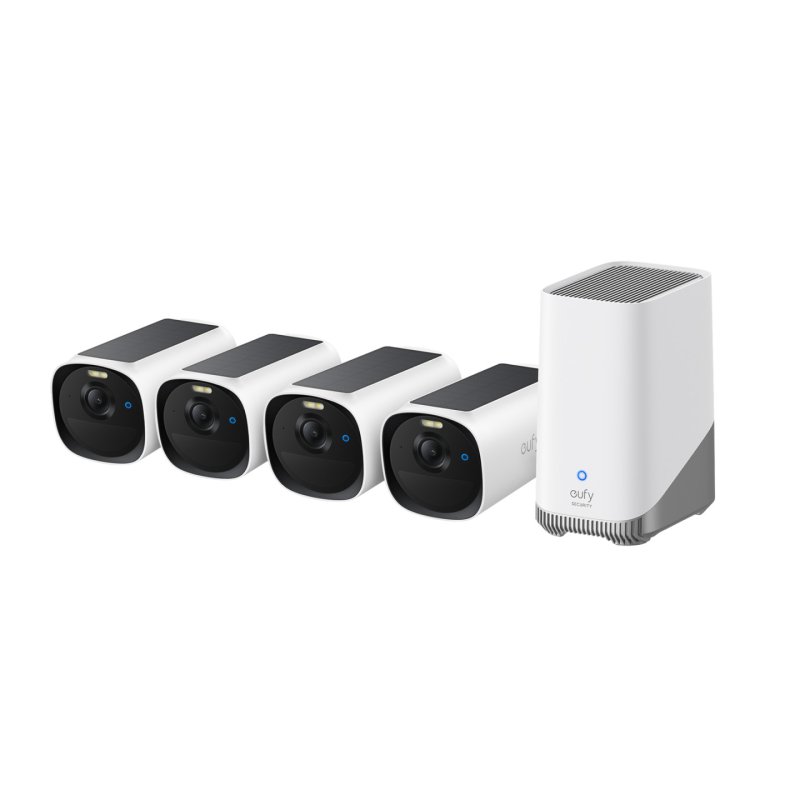 Eufy eufyCam E40 4-Cam Kit HomeBase S380 Bullet IP security camera Indoor & outdoor 2880 x 1620 pixels Wall