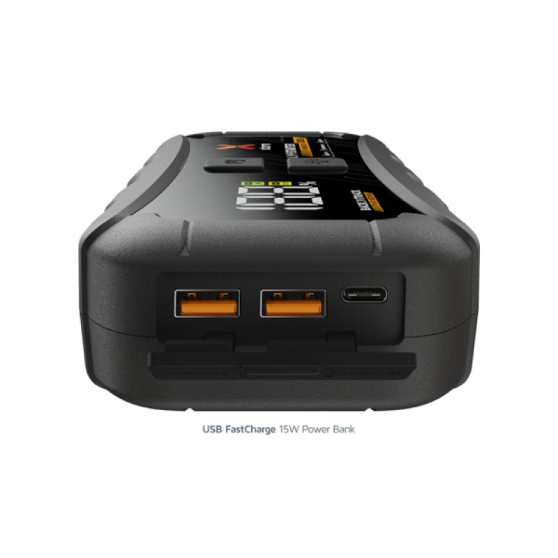 Xtorm Jumpstarter SuperBoost 2000A, Kapazität 12000 mAh Geeignet für 12V-Batterien, Leere Batterie in 30 Sekunden
