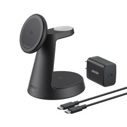 Anker MagGo Casque, Smartphone, Smartwatch Noir USB Recharge sans fil Charge rapide Intérieure