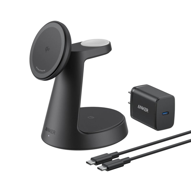 Anker MagGo Headset, Smartphone, Smartwatch Black USB Wireless charging Fast charging Indoor