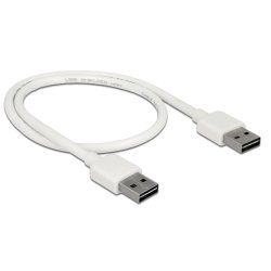 DeLOCK 85192 USB cable USB 2.0 0.5 m USB A 0.48 Gbit/s White