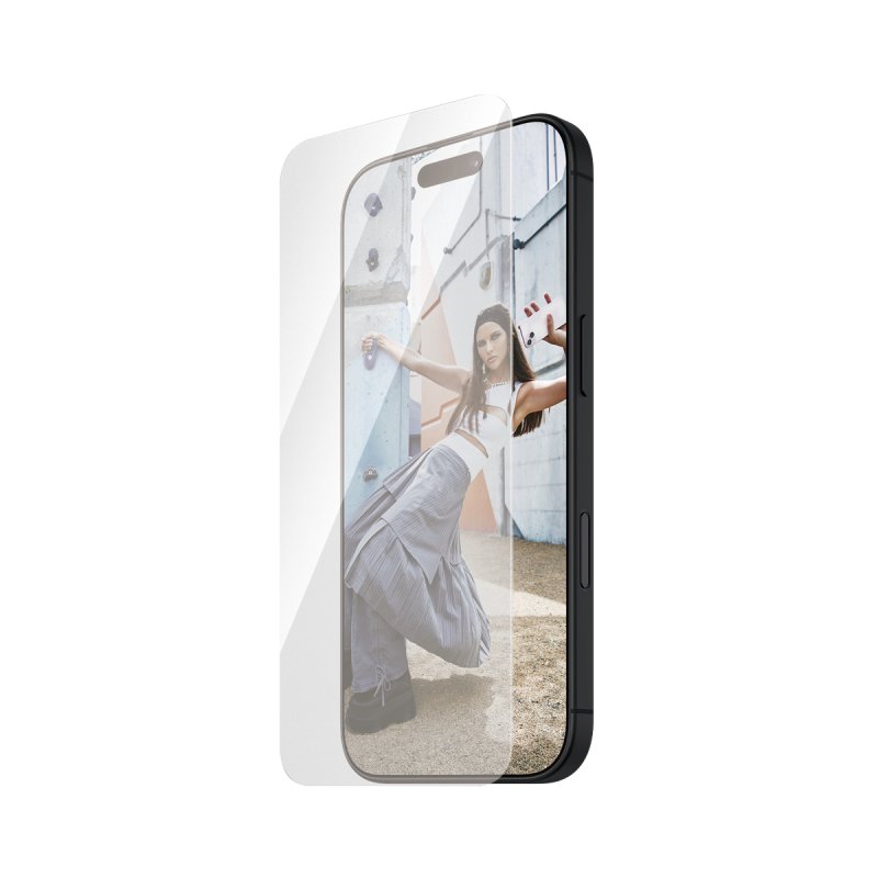 PanzerGlass SAFE. by Screen Protector iPhone 16 Plus | 15 Plus | Ultra-Wide Fit Protection d'écran transparent Apple